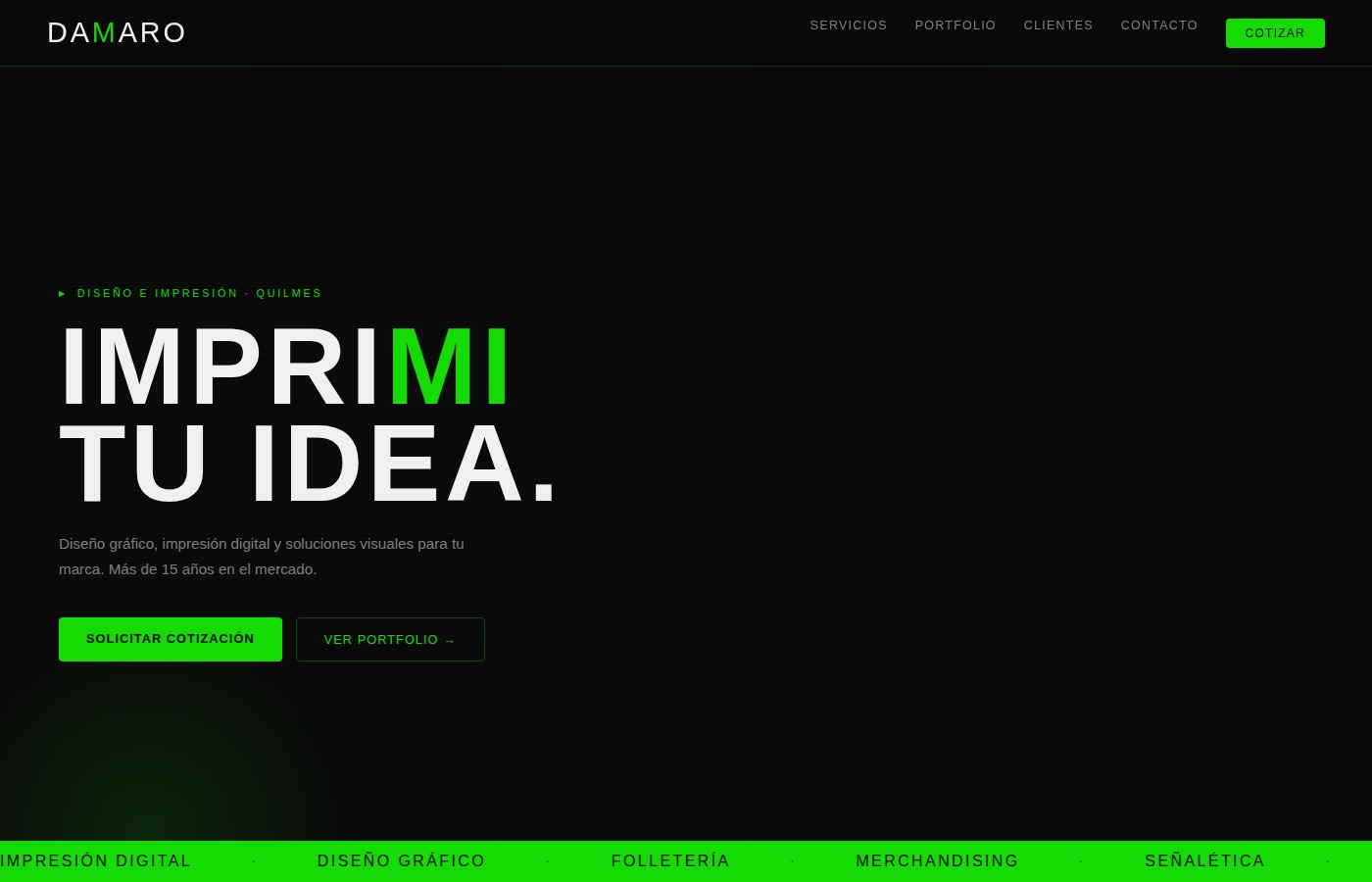 Damaro Imprenta – diseño gráfico Quilmes