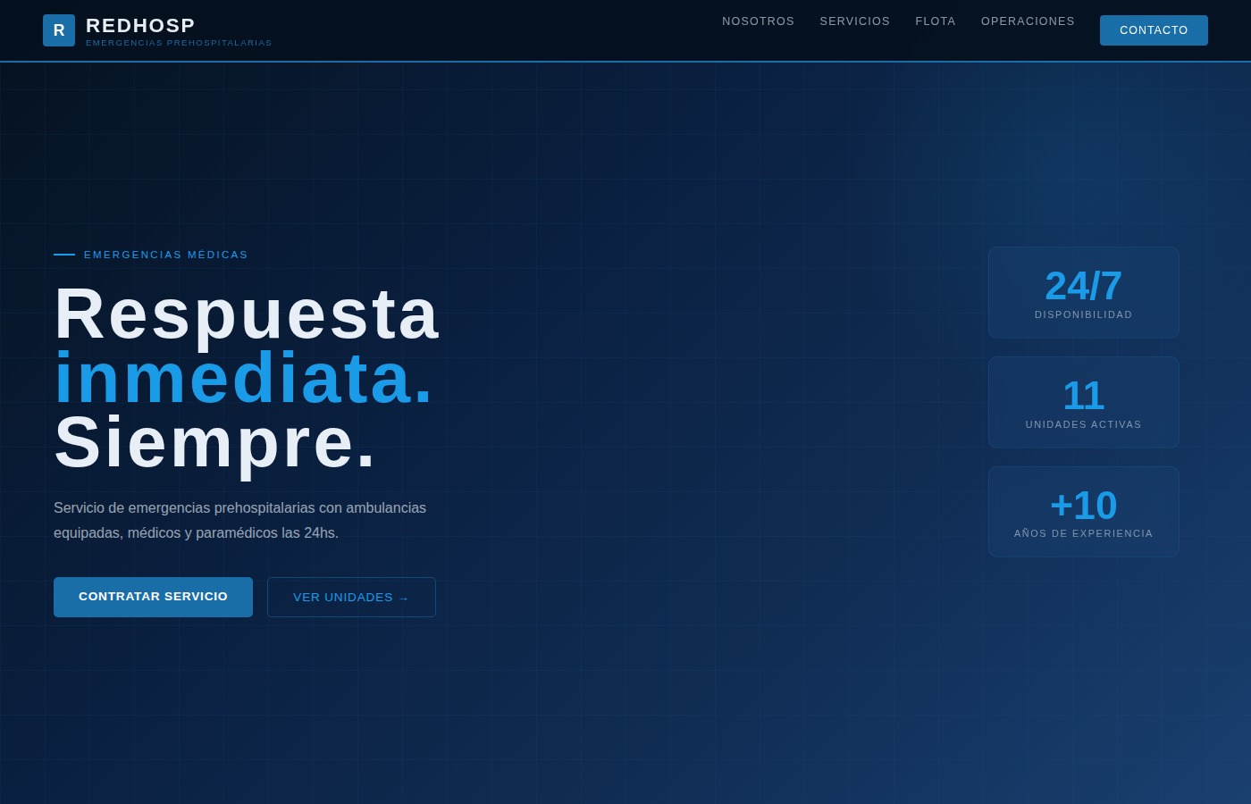 RedHosp – emergencias prehospitalarias